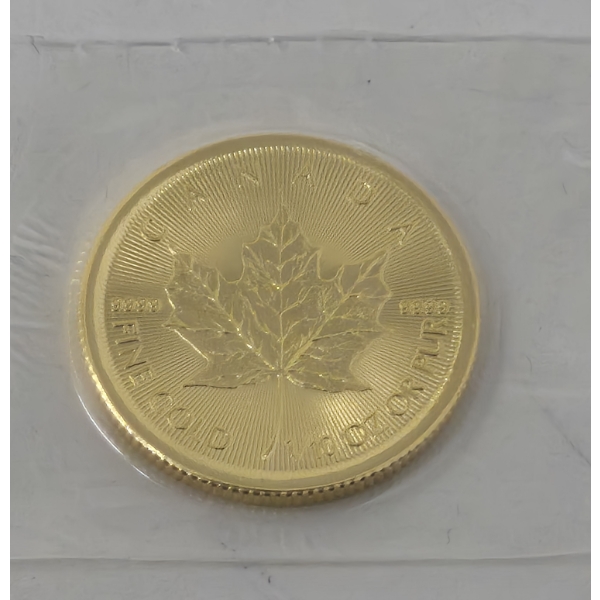 1/10 Oz .9999 Fine Gold 2026 Canada Maple Leaf Coin 