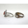 Image 3 : Five .925 Sterling Silver Size 7 Rings - Preowned