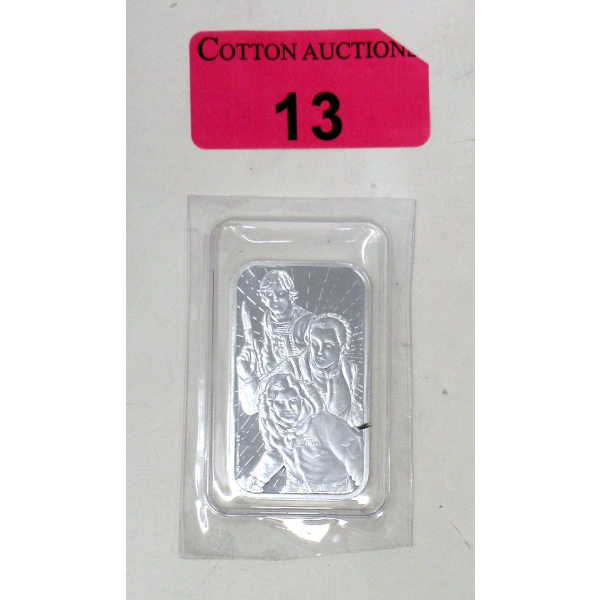 1 Oz .9999 Silver 2-Sided Star Wars Bar 