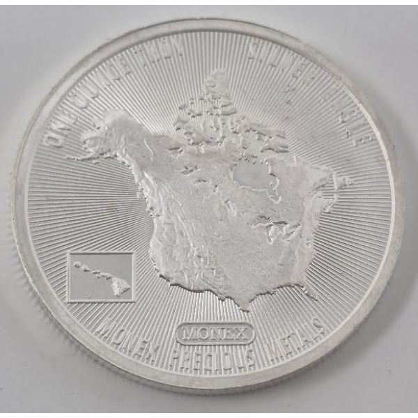 1 Oz .999 Silver 2022 Eagle Monex Round 