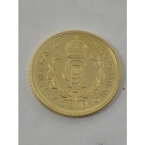 1/10 Oz .9999 Fine Gold 2023 Coronation of King Charles Coin 