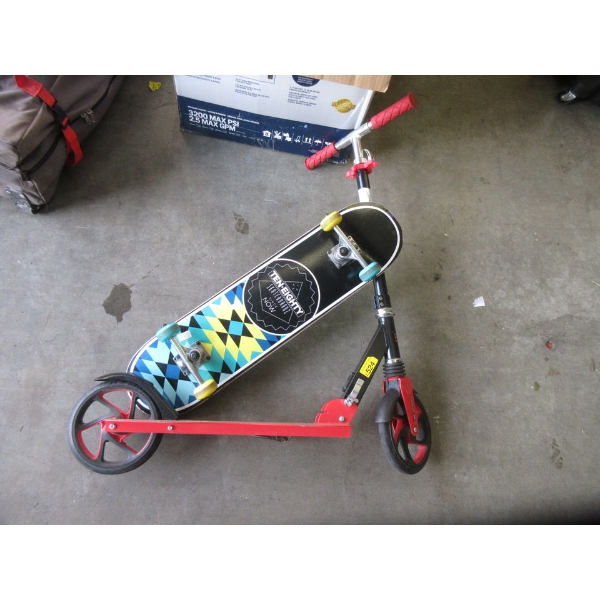 Ten-Eighty Skateboard & Street Dart Kick Scooter