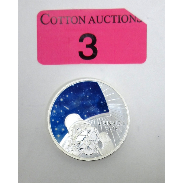 1 Oz .9999 Silver 2016 Glow In The Dark Coin 