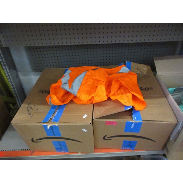 2 Large Boxes of Small & Medium Reflective Safety Vests