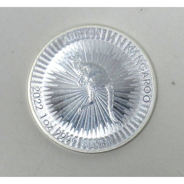 1 Oz .9999 Silver 2022 Australian Kangaroo Coin 