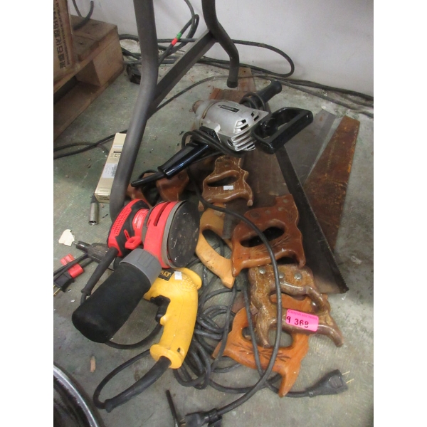 6 Hand Saws and 3 Power Tools - Preowned - As is