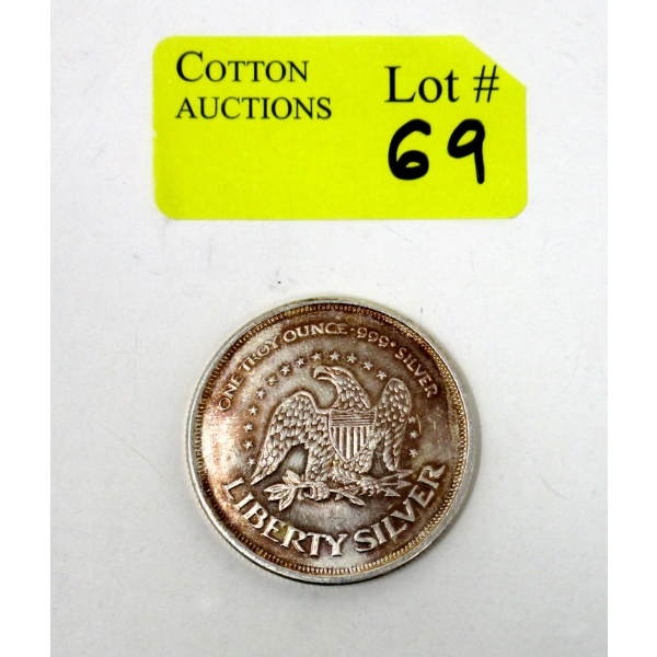 1 Oz .999 Silver Liberty Bell Round 