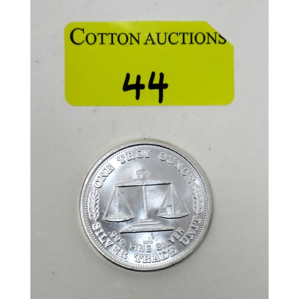 1 Oz .999 Silver Eagle Trade Unit Round 