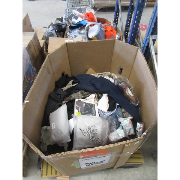 Skid of Overstock & Customer Return Clothing - As Is