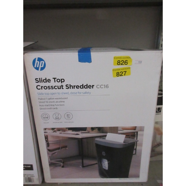 HP Slide Top 16 Sheet Paper Shredder - CC16