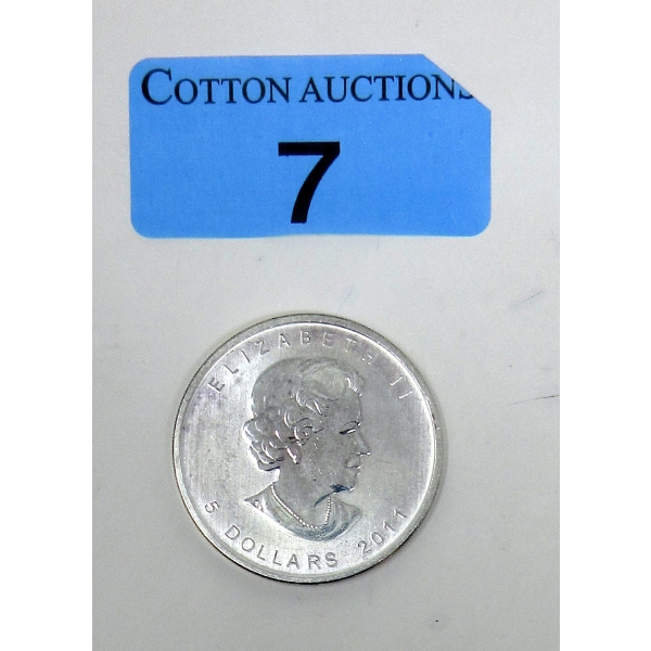 1 Oz .9999 Silver 2011 Maple Leaf Coin 
