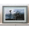 Image 1 : David Jean "Eagle & Inukshuk" Framed Print