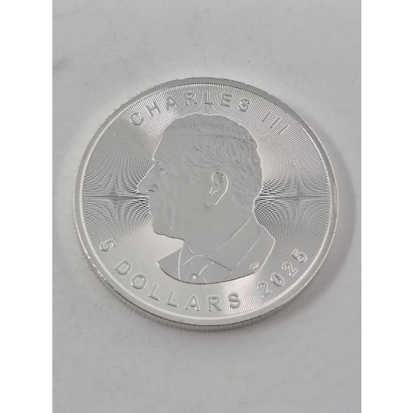 1 Oz .9999 Silver 2025 Canada Maple Leaf Coin
