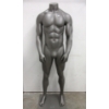 Image 1 : 68" Male Mannequin on Stand - Grey