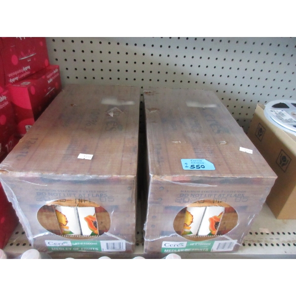 2 Cases of 12 Ceres Medley of Fruit Beverage