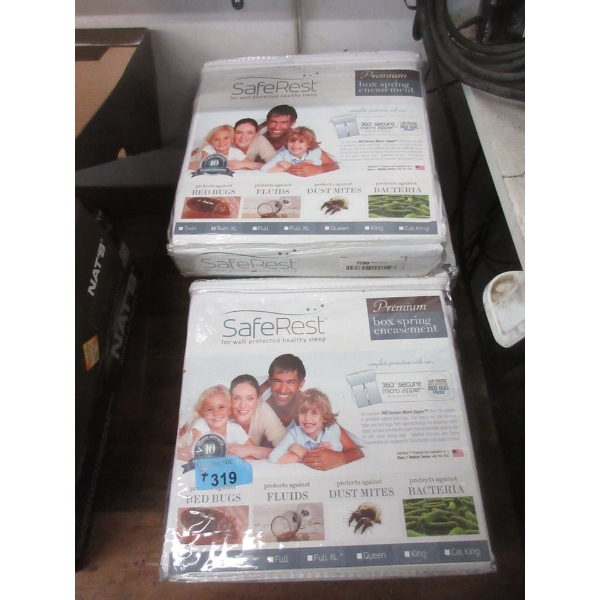 7 New Safe Rest Twin XL Box Spring Encasements