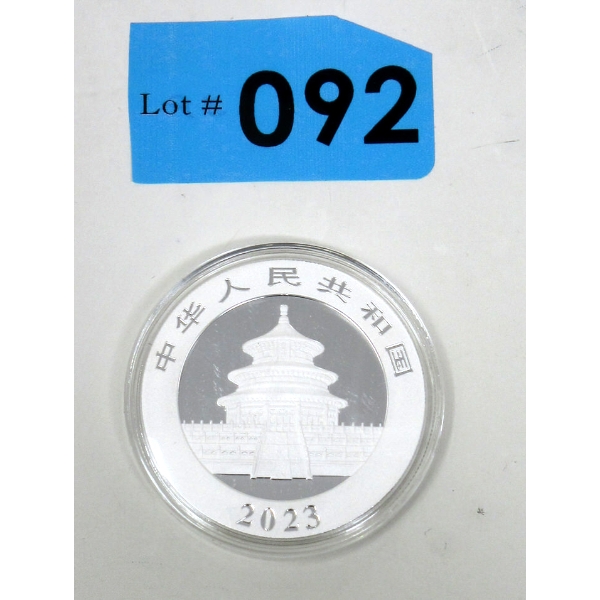 30 Gram .999 Silver 2023 China PANDA Coin 