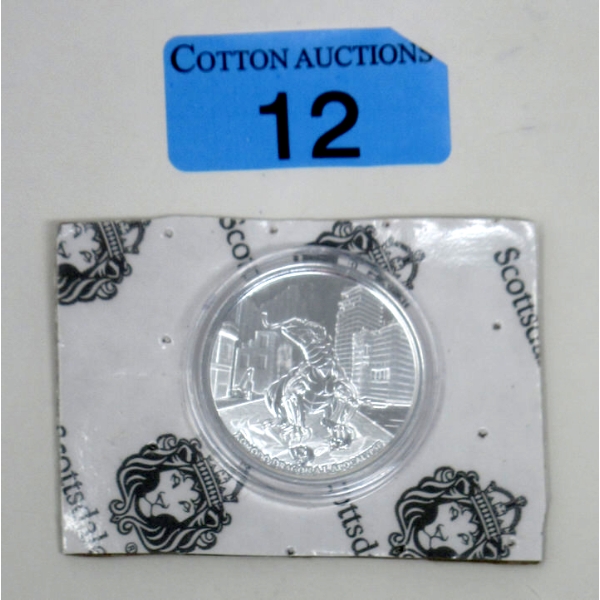 1 Oz .999 Silver 2022 Komodo Dragon A.I. Apocalypse Coin 