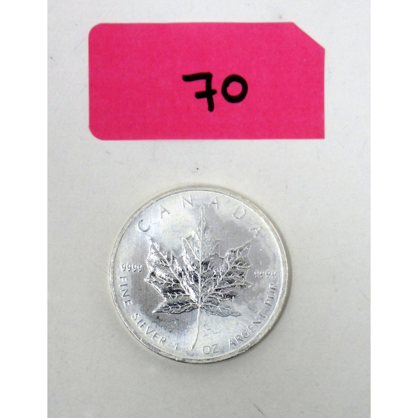 1 Oz .9999 Silver 2011 Canada Maple Leaf Coin 