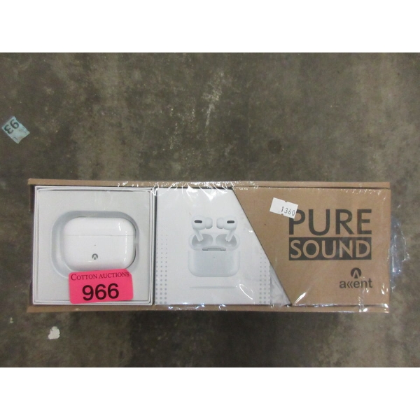 Box of 9 New Pure Sound Air Buds - White