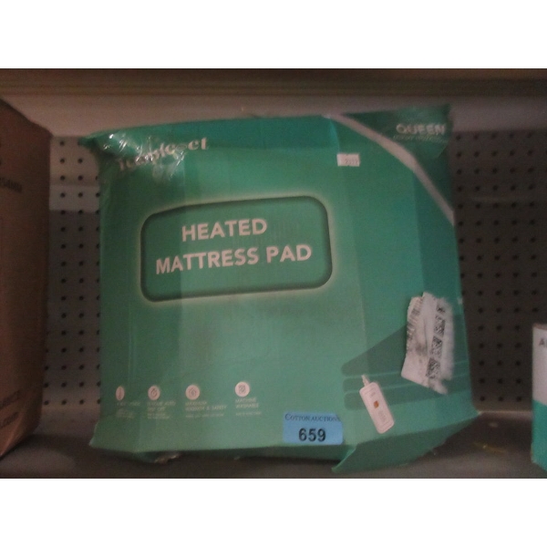 Queen Size Heated Mattress Pad - Original Box 