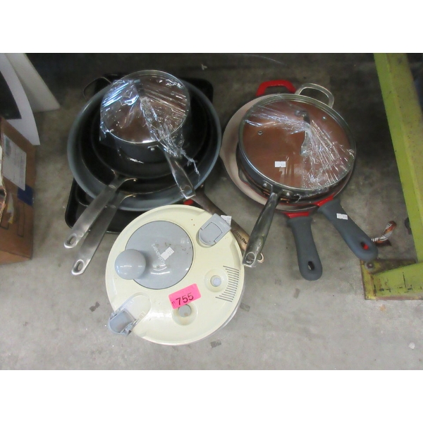 11 Assorted Preowned Cookware - As Is