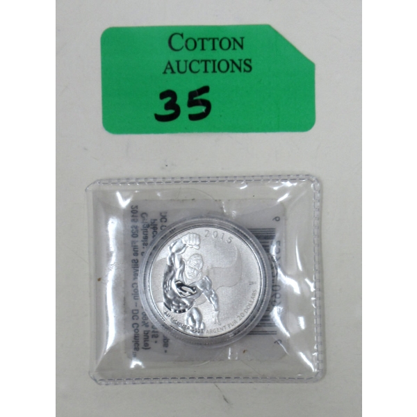.9999 Silver DC COMICS SUPERMAN $20 Coin 