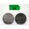 Image 1 : 2 x 1 Oz .999 Fine Titanium Buffalo USA Rounds 