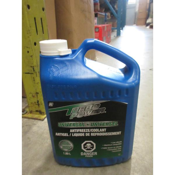 5 x 1.89 L Jugs of Turbo Power Universal Antifreeze