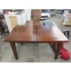Image 1 : Wood Dining Table with Pop-Up Leaf