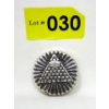 Image 1 : 2 Oz .999 Silver All Seeing Eye Hand Poured Round 
