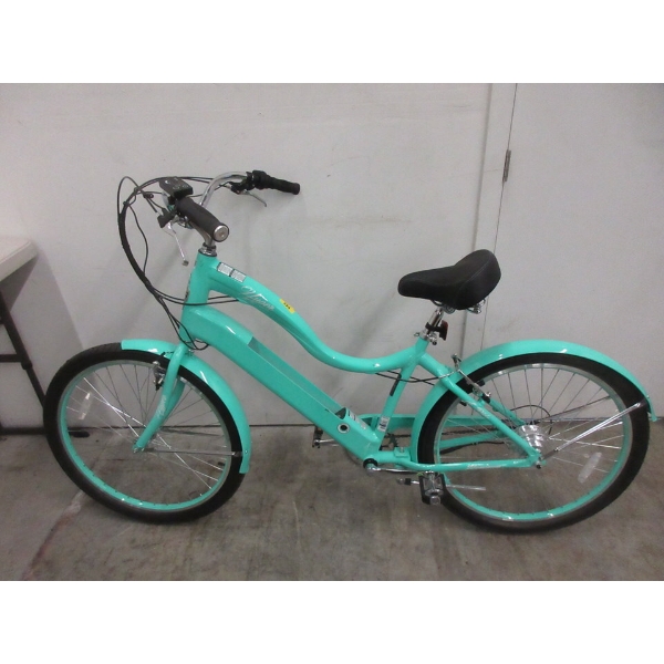 Turquoise Hyper 36V Electric Assist Bike