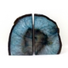 Image 1 : Blue Brazilian Crystal Agate Bookend Set