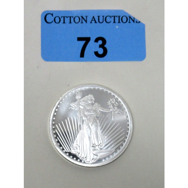 1 Oz .999 Silver St. Gaudens SilverTowne Round 