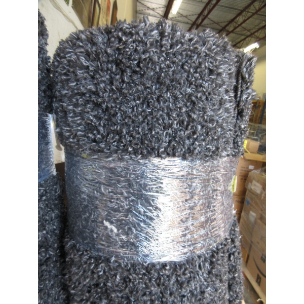 5' x 7' Charcoal Shag Area Carpet