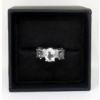 Image 2 : Aquamarine, Mystic Topaz & Diamond Ring
