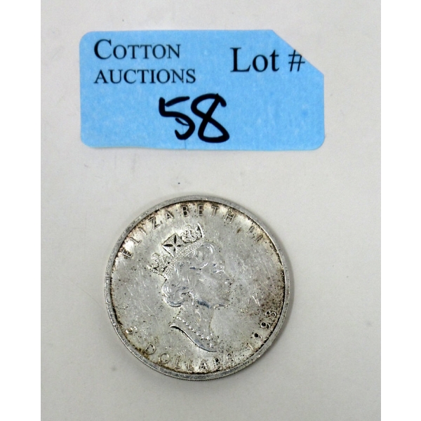 1 Oz .9999 Silver 1993 Canada Maple Leaf Coin 