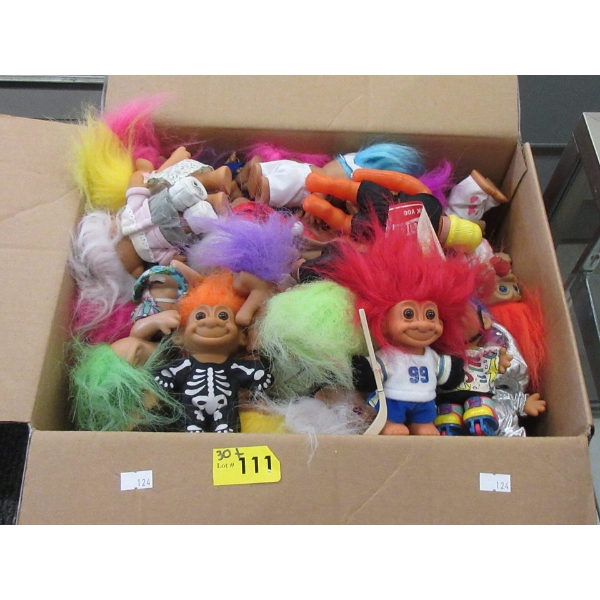 Box of 30+ Troll Dolls - Preowned
