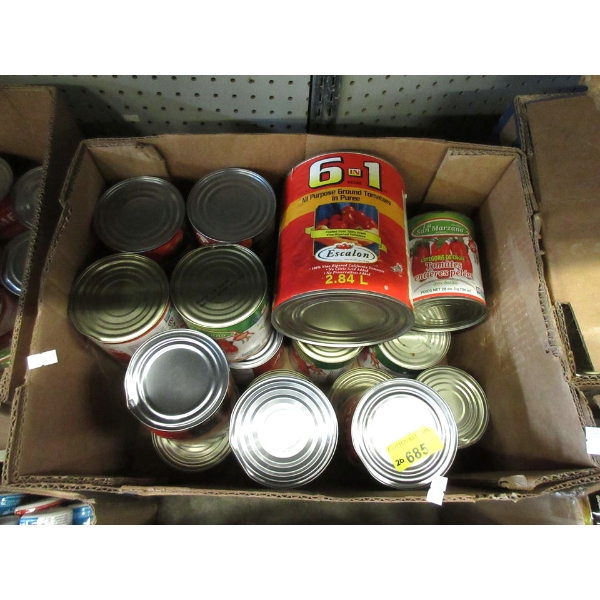 20 Dented Cans of Assorted Tomato Products