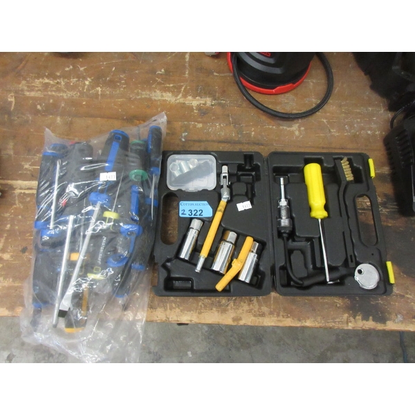 Spark Plug Kit & Bag of Mastercraft Hand Tools