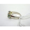 Image 5 : Three .925 Sterling Silver Crystal Gemstone Rings 