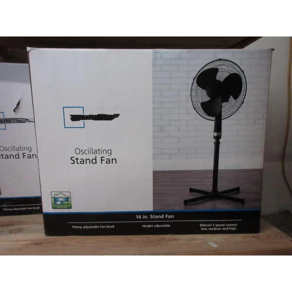 Mainstays 16  Oscillating Stand Fan
