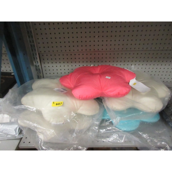5 New 17" Flower Cushions - Assorted Colours