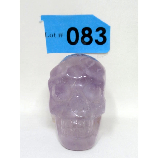 684 Carat Hand Carved Amethyst Gemstone Skull