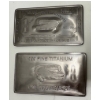 Image 1 : 2 x 1 Oz Australian .999 Fine Titanium Bars