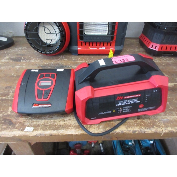 Motomaster Battery Charger & 12V Inflator