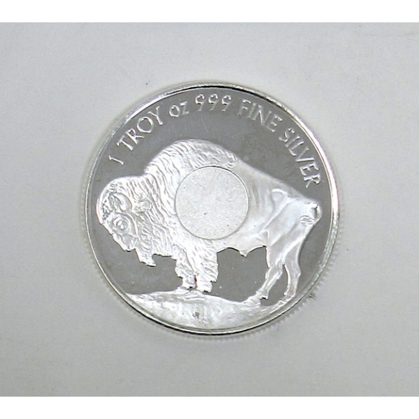 1 Oz .999 Silver Buffalo/Indigenous Round 