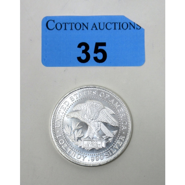 1 Oz .999 Silver USA Eagle Round 
