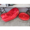 Image 1 : 14 Assorted Red Plastic Children's Sleds