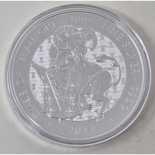 10 Oz .9999 Silver Yale Of Beaufort Coin 